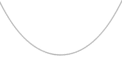 The Allison Kaufman 14K White Gold Diamond Necklace is delicately designed and displayed in a gentle U-shape on a white background, making it an ideal everyday layering necklace.