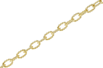 A close-up of the Allison Kaufman Illusion Diamond Solitaire 14K Gold Necklace, displayed diagonally on a white background.