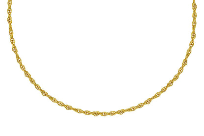 The Allison Kaufman Diamond Baguette 14k Yellow Gold Necklace is shown in a curved shape on a white background, highlighting its elegant, textured rope design.