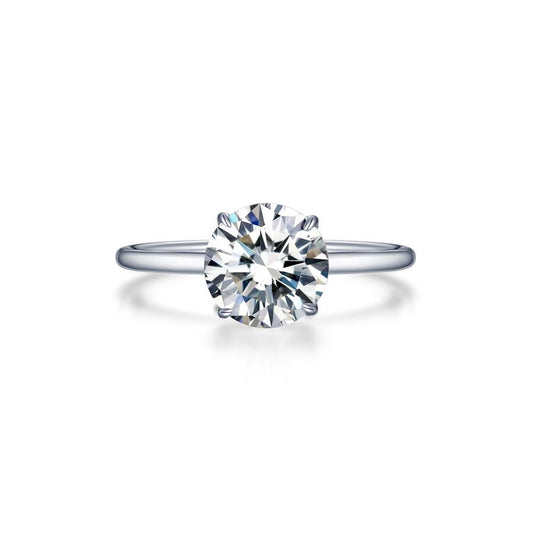 Solitaire Engagement Ring 2.0 ctw Round Size 7