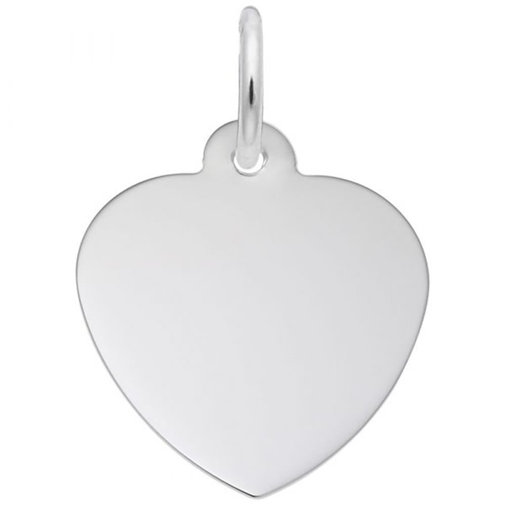 Petite Classic Heart Charm / Sterling Silver