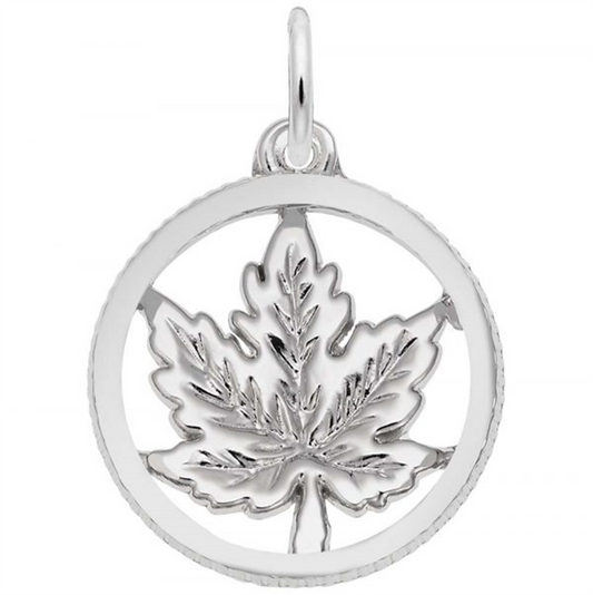 Maple Leaf - Sterling Silver Charm