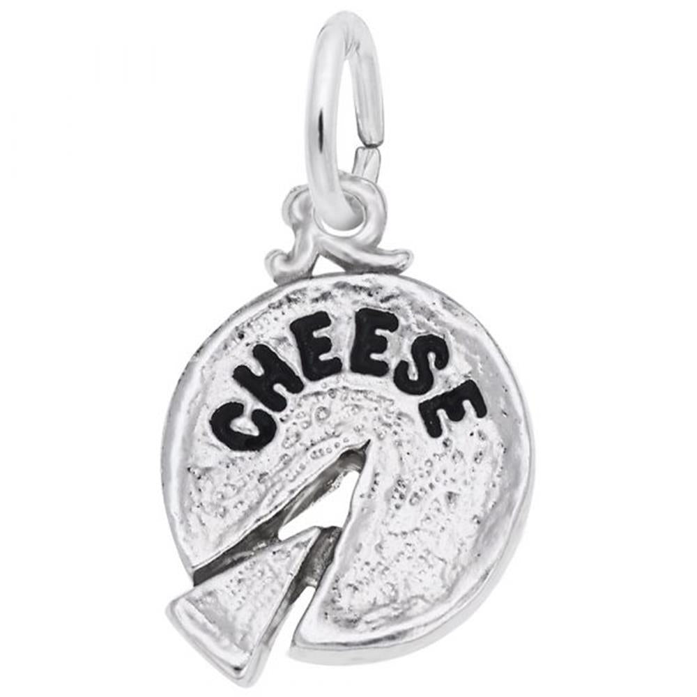 CHEESE WHEEL / STERLING SILVER CHARM