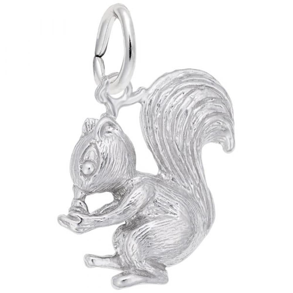 Squirrel Charm / Sterling Silver