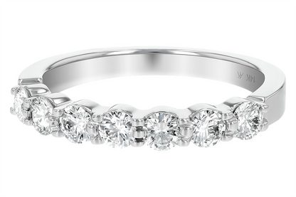 Ladies Diamond Wedding Ring with 7 stones, with 0.75 carats of Diamonds