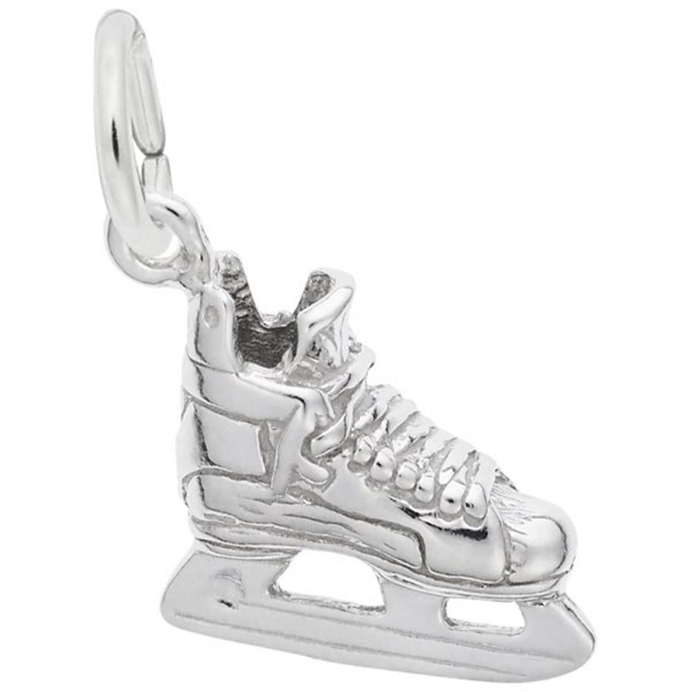 Hockey Skate Charm / Sterling Silver