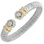 Buy Vahan Bracelets | Sterling Silver & 14K Gold | 0.29cttw Diamonds | 8mm Width | Shop Avonlea Jewelry only at Avonlea Jewelry.