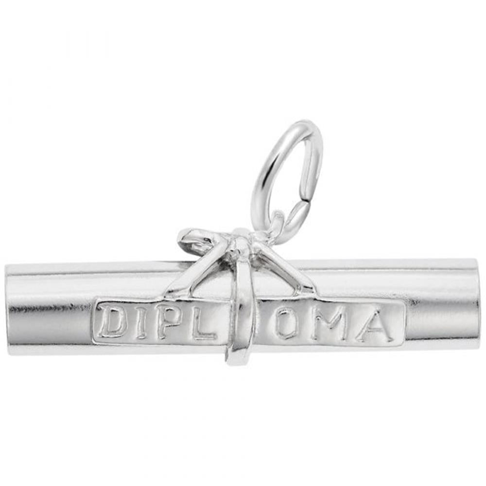 Diploma Charm / Sterling Silver