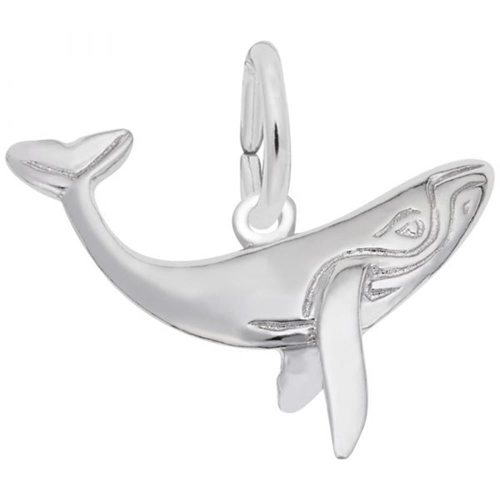 Whale Charm / Sterling Silver