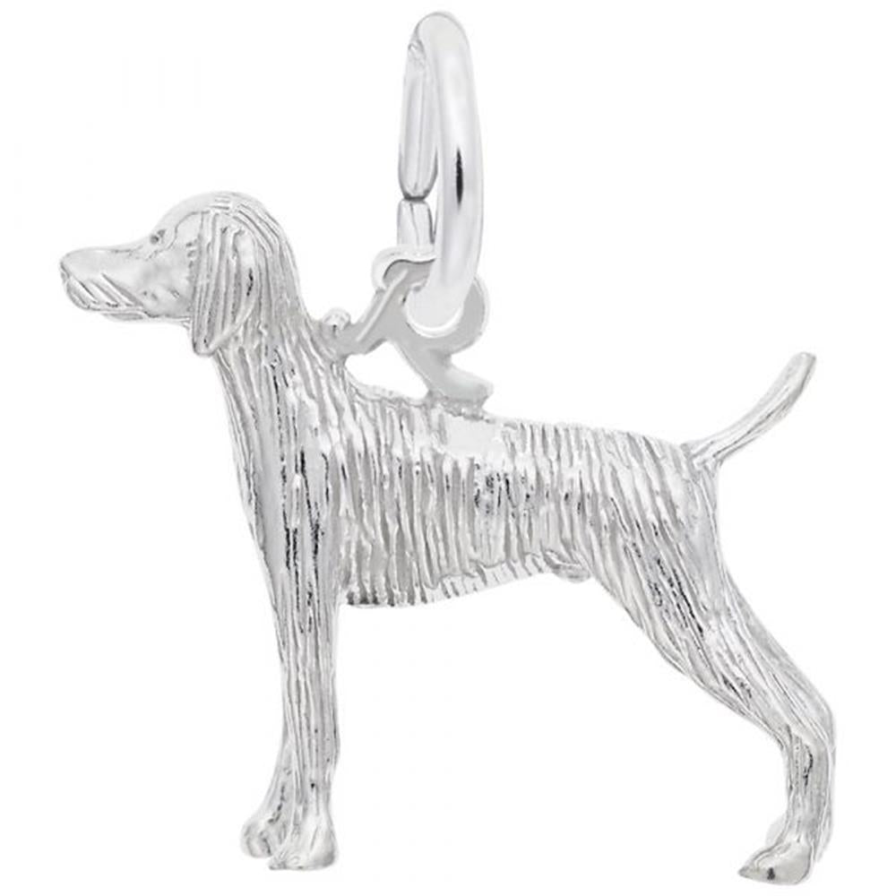 Weimaraner Dog Charm / Sterling Silver