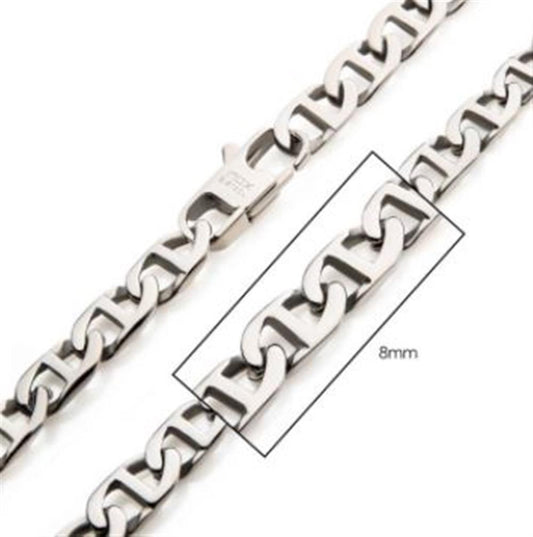 8mm Steel Mariner Link Chain | 22" | INOX