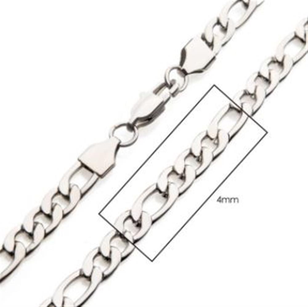 4mm Steel Figaro Chain | 20" | INOX