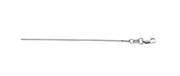 The 16-inch Sterling Silver 0.9mm Classic Box Chain from Royal Chain Group features a small lobster clasp closure on the right side. This Royal Chain necklace is simple and delicate, with a smooth and uniform texture.