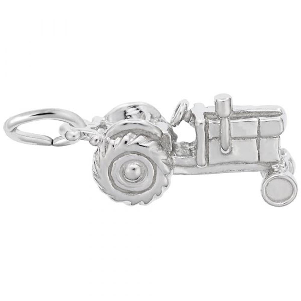 Tractor Charm / Sterling Silver
