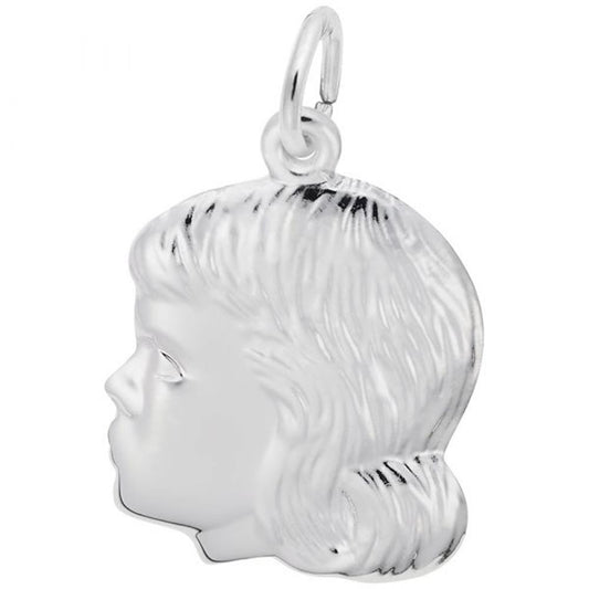 Girl Charm / Sterling Silver