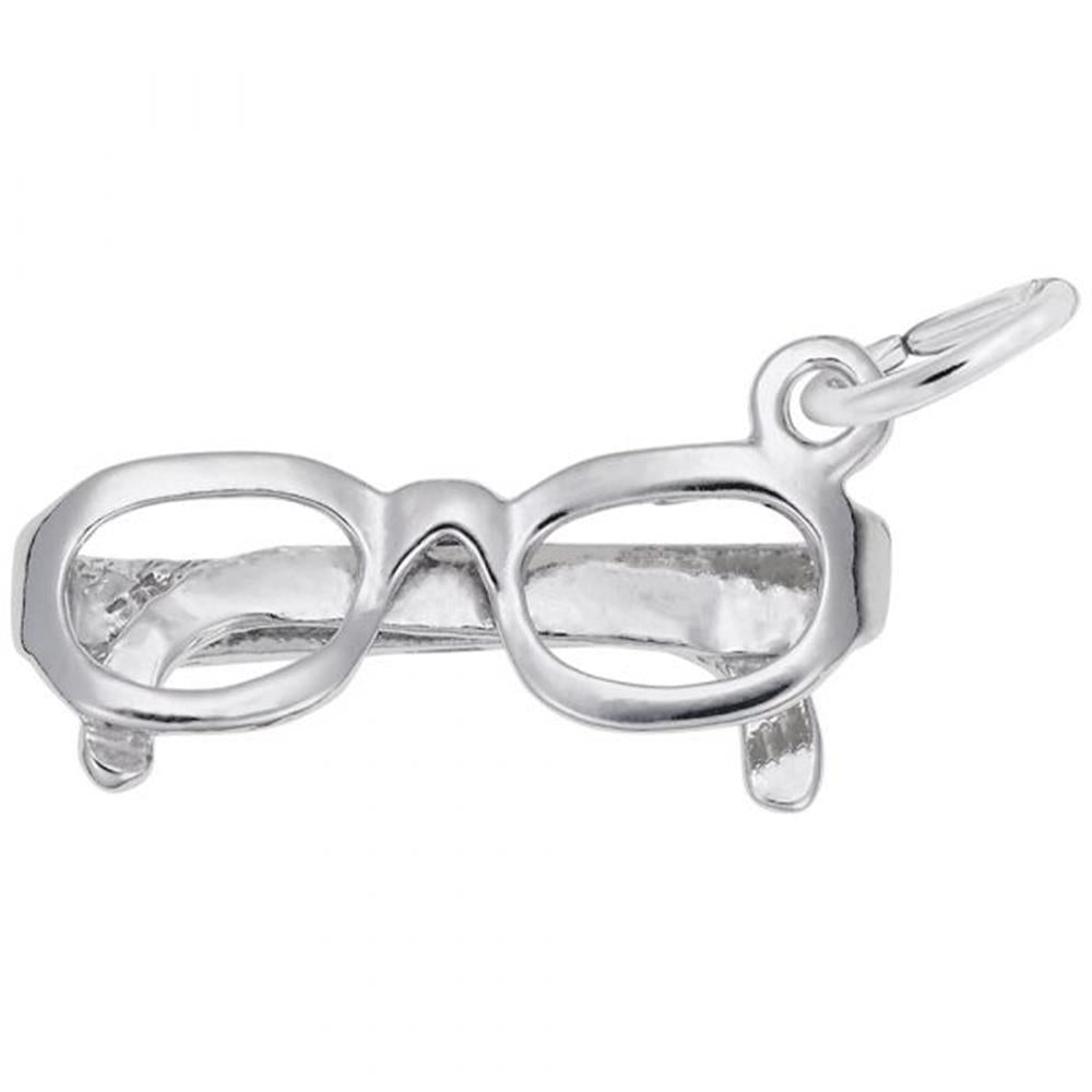 Glasses Charm / Sterling Silver