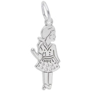 Girl Charm / Sterling Silver