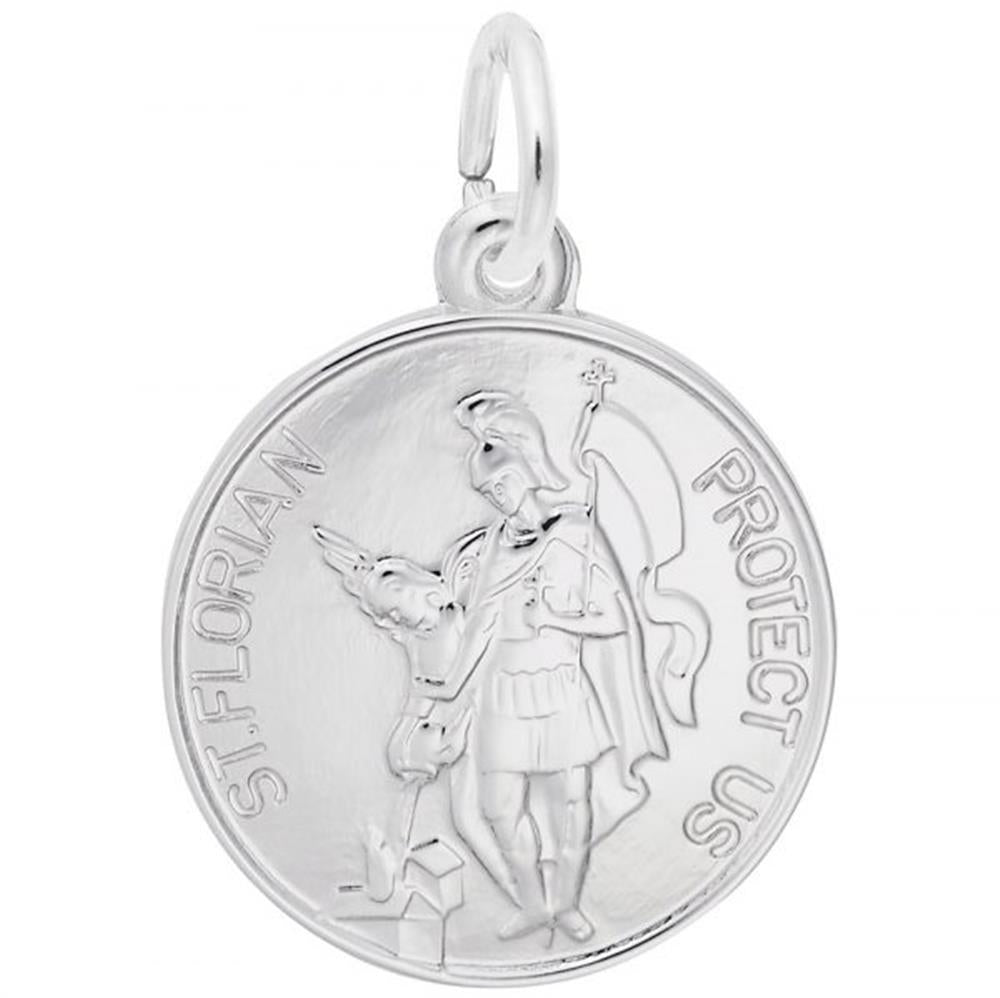 St. Florian Charm / Sterling Silver