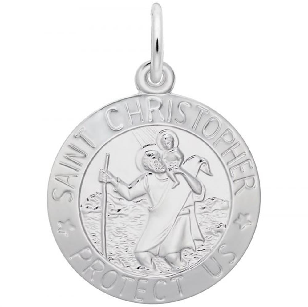 St. Christopher Charm / Sterling Silver