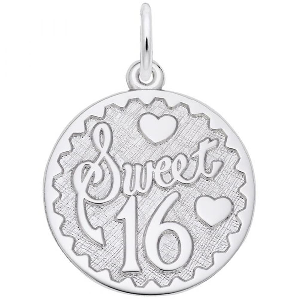 Sweet 16 Charm / Sterling Silver
