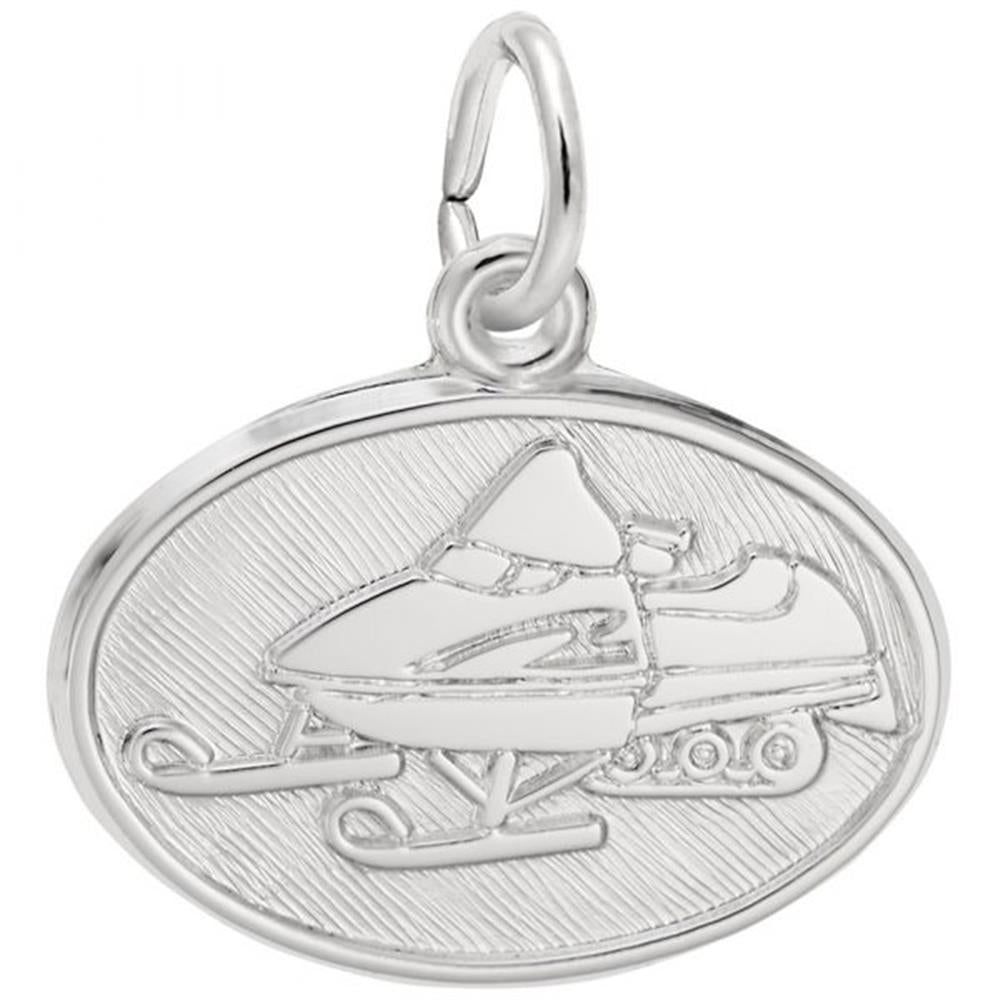 Snowmobile Charm / Sterling Silver