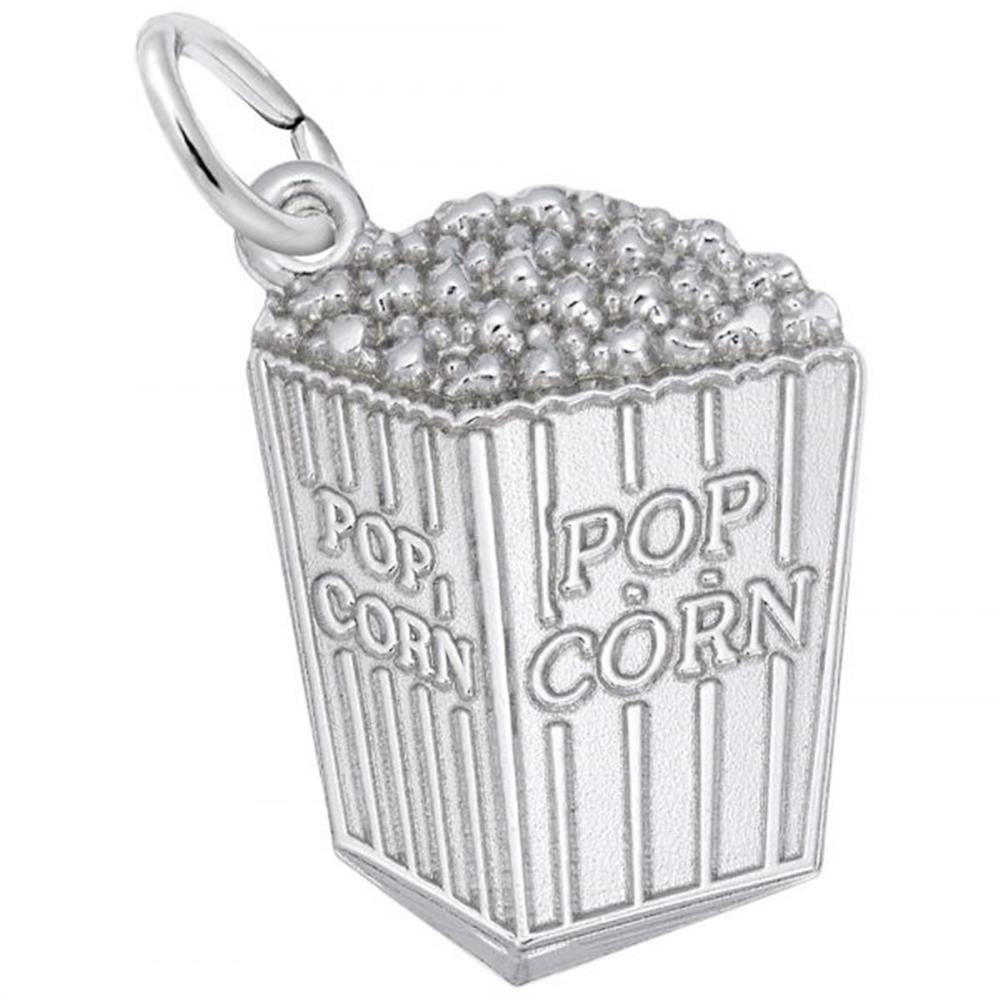 Popcorn Charm / Sterling Silverr