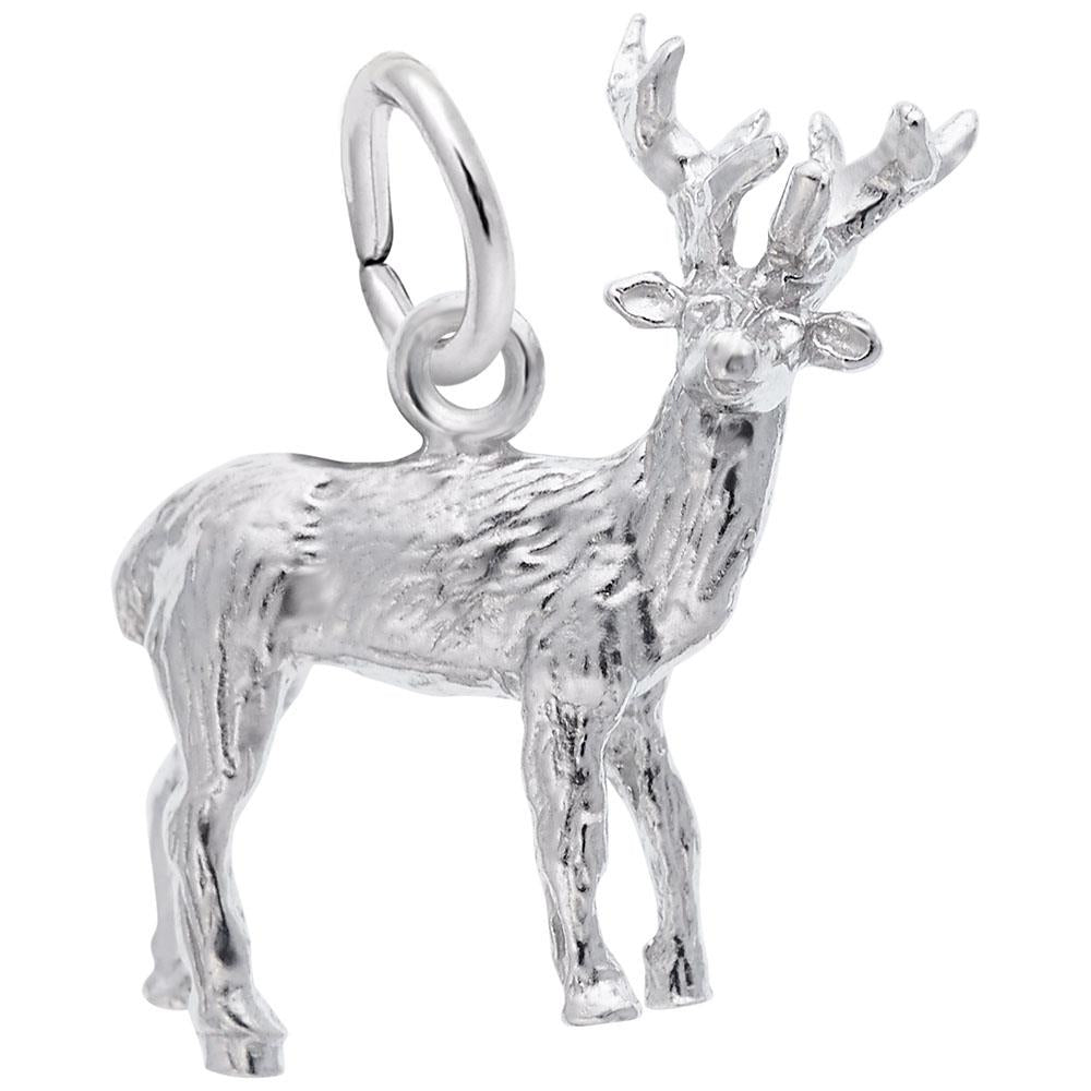 Elk Charm / Sterling Silver