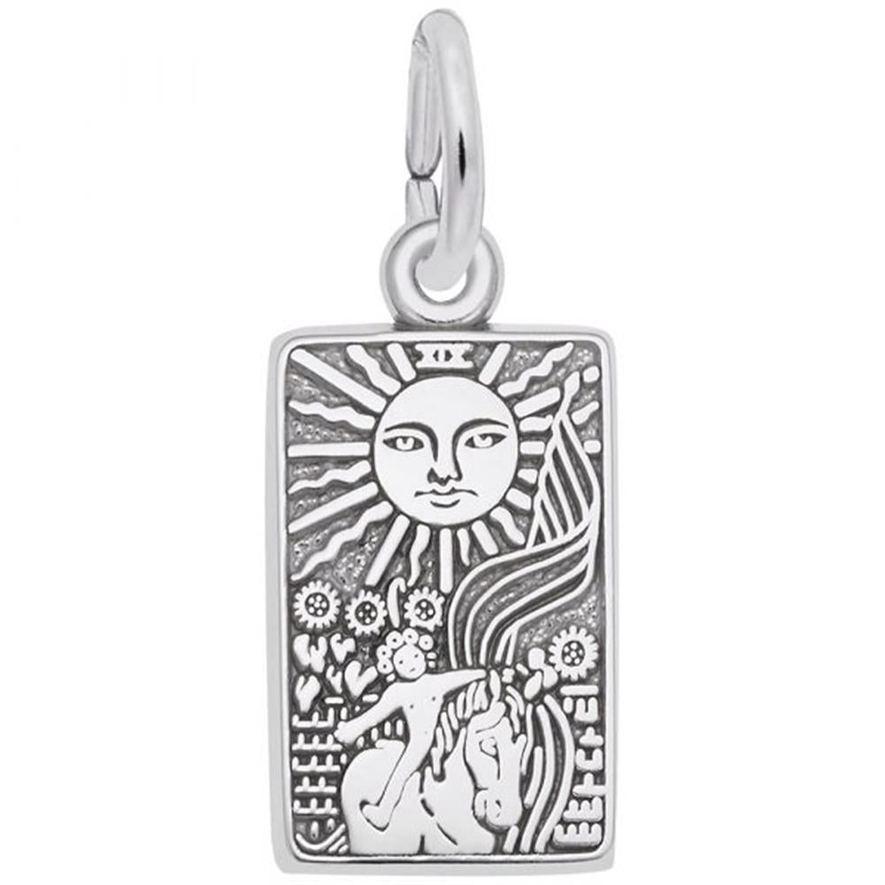Tarot Card Charm / Sterling Silver