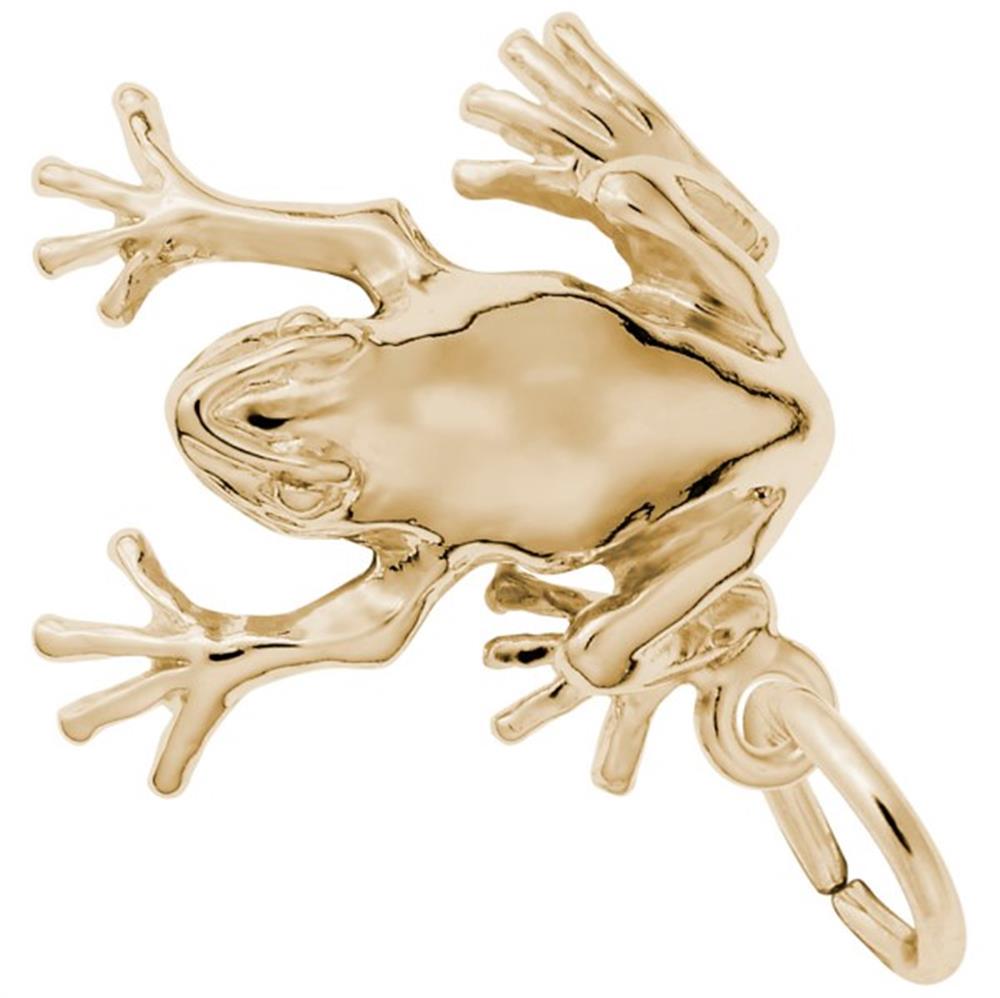 Tree Frog Charm / Sterling Silver
