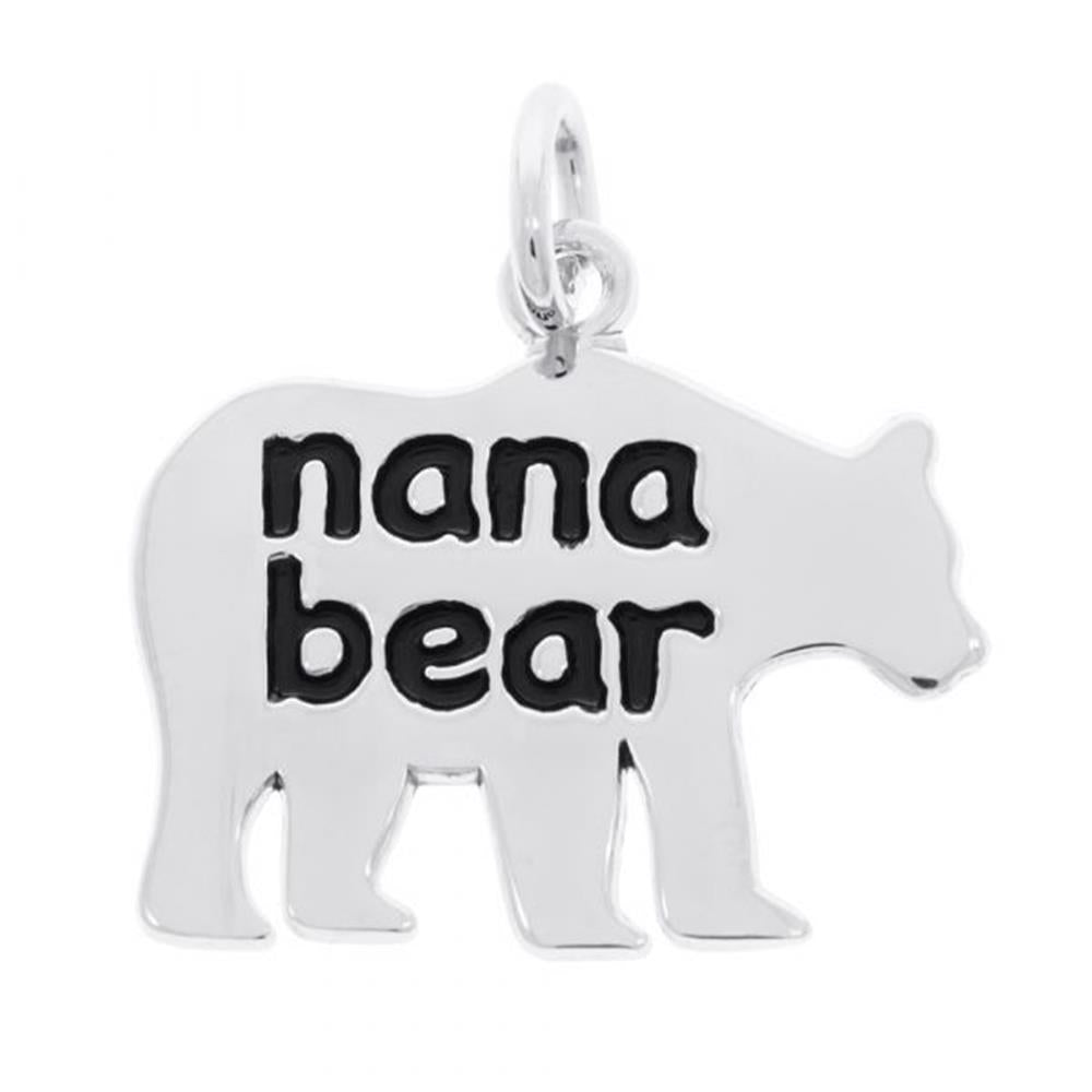 Nana Bear Charm / Sterling Silver