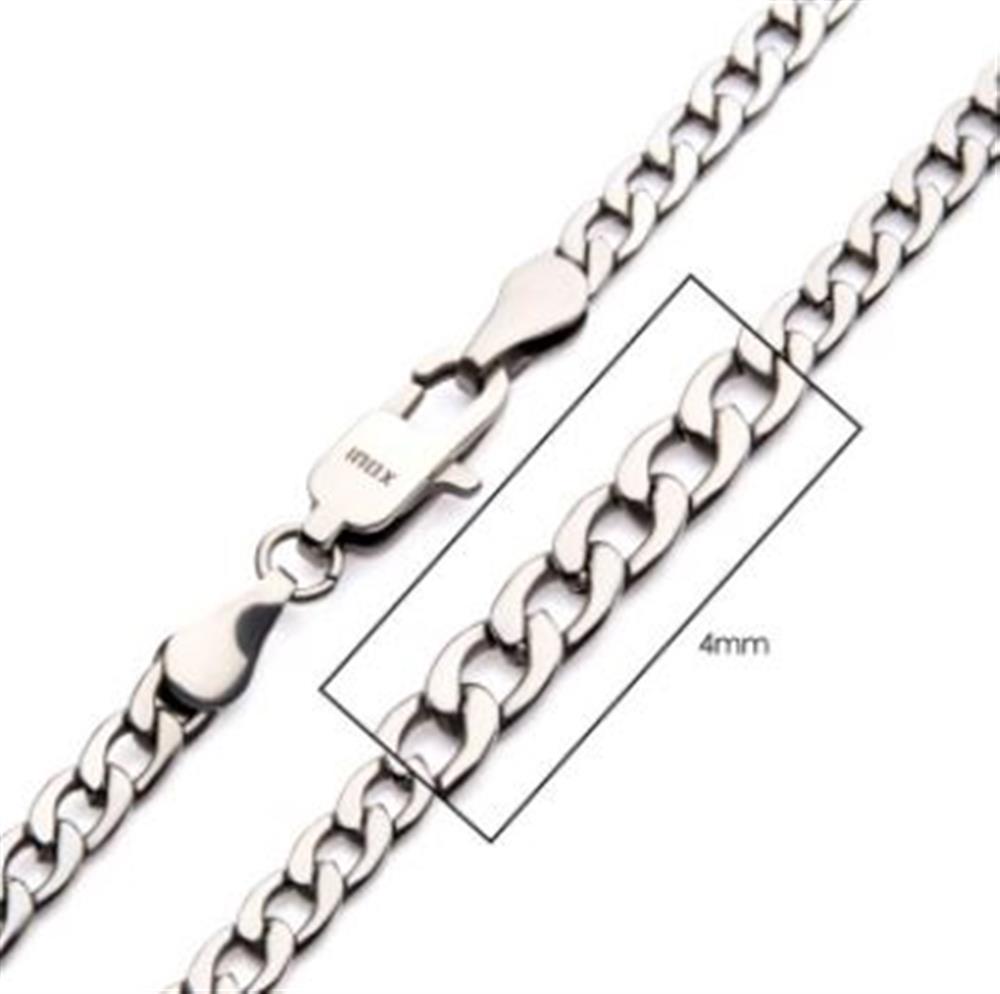 4mm Steel Classic Curb Chain | 20" | INOX
