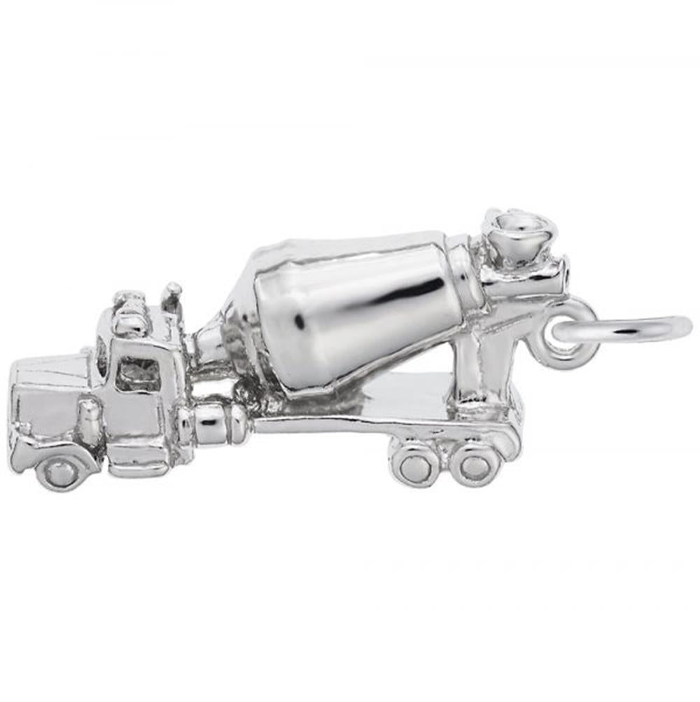 Cement Truck - Sterling Silver Charm