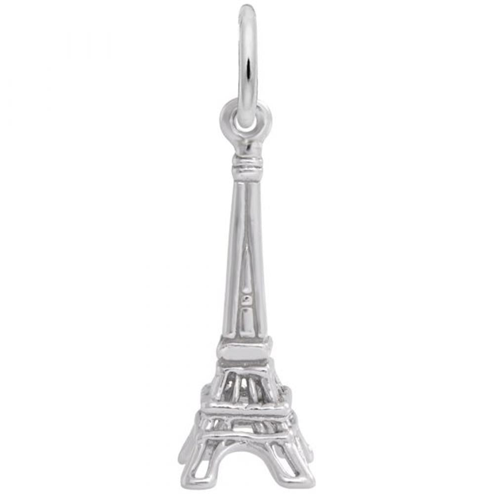 Eiffel Tower Accent Charm / Sterling Silver