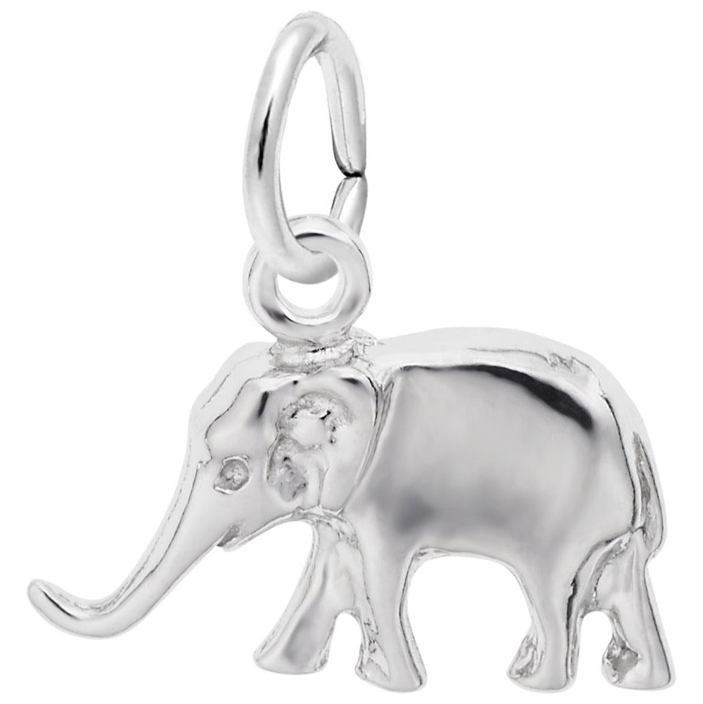 Small Elephant - Sterling Silver Charms