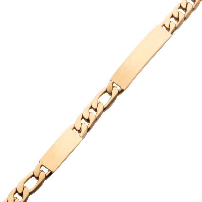 Engravable ID Plate & Curb Chain Bracelet | INOX