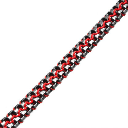 Allegiance Red Stainless Steel Bracelet | INOX
