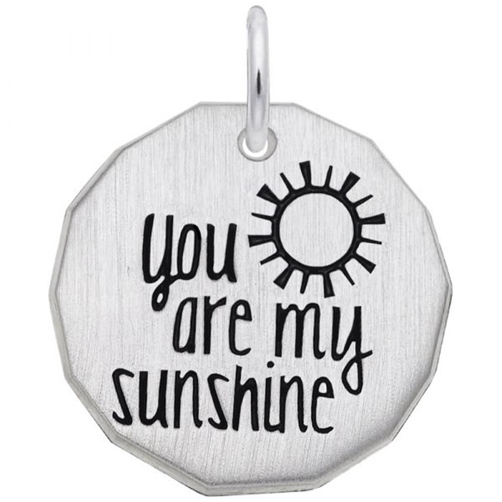 You Are My Sunshine Charm / Sterling Silver