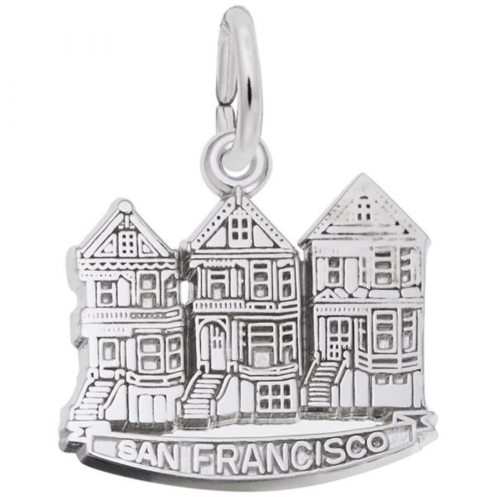 Victorian House, San Francisco / Sterling Silver Charm