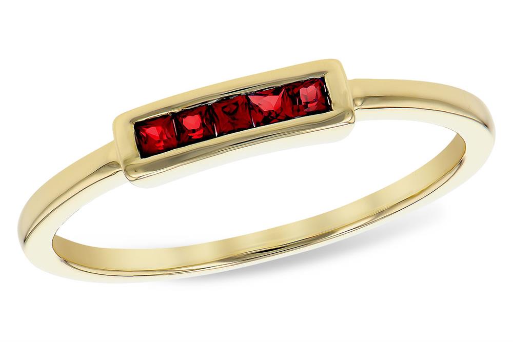 14K Gold Ring with Rubies