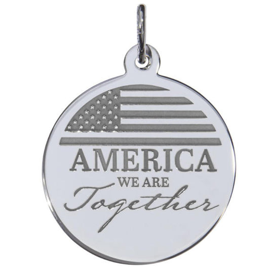 America Together Charm in Sterling Silver