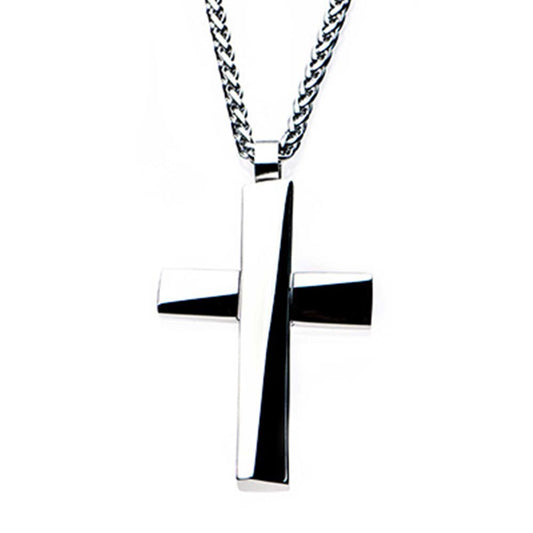 Men's Stainless Steel Cross Pendant Necklace | INOX