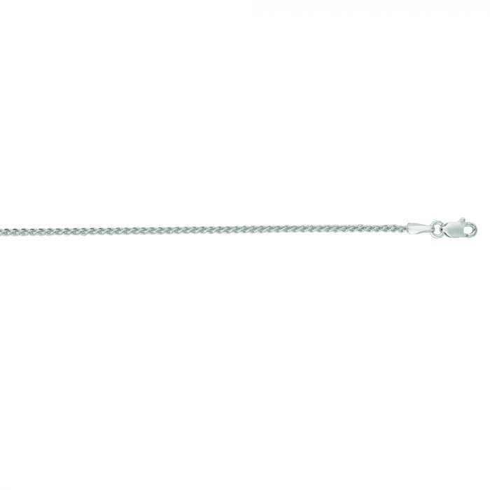 22" 14K Gold 1.5mm Round Wheat Chain with Lobster Lock | Royal Chain