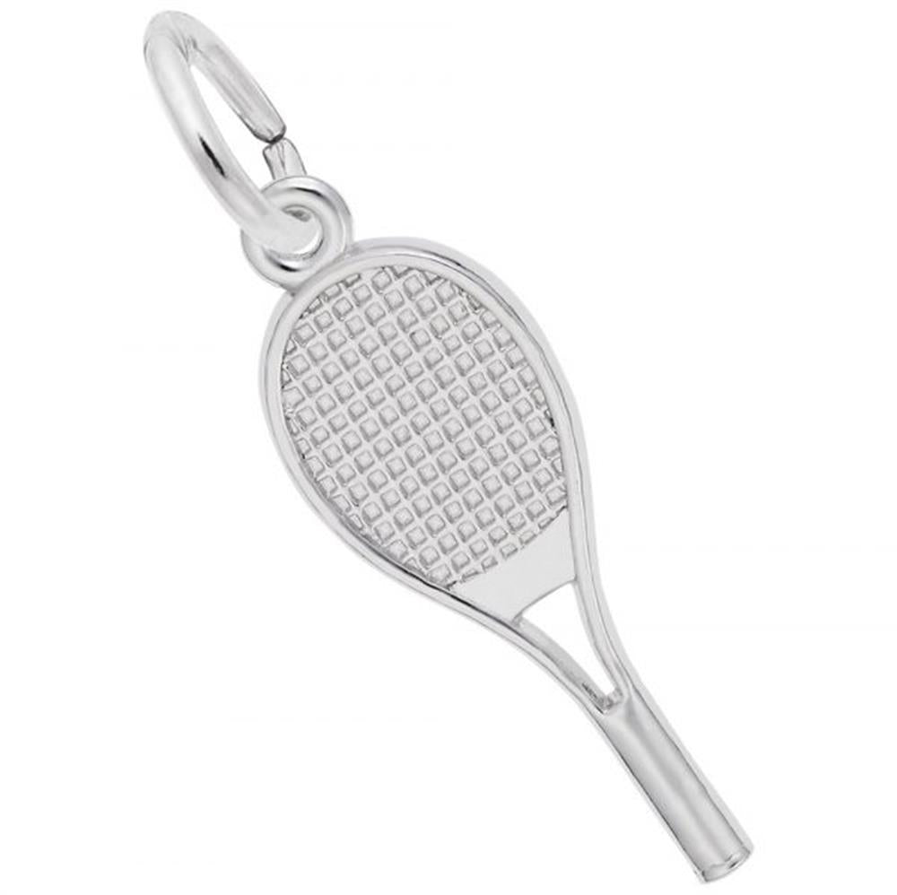 Tennis Racquet Charm / Sterling Silver