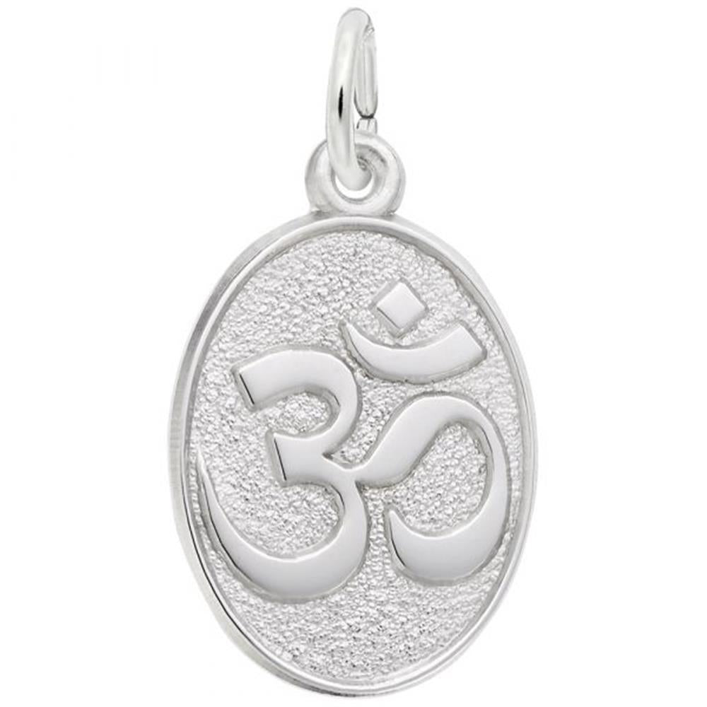 Yoga Symbol Charm / Sterling Silver