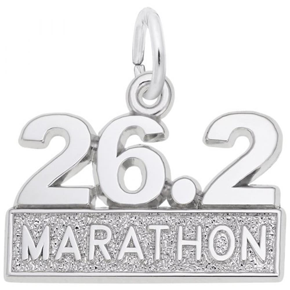 Marathon Charm / Sterling Silver