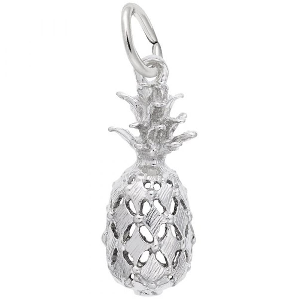 Pineapple Charm / Sterling Silver