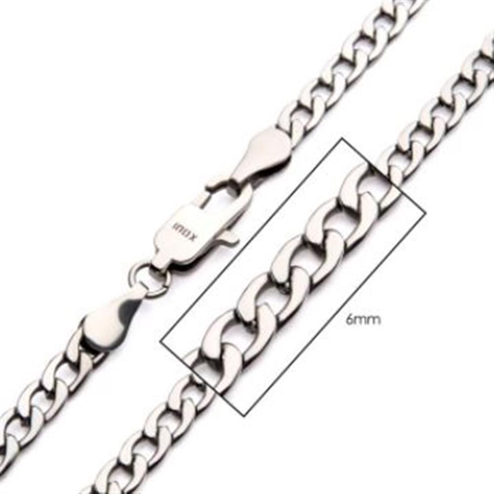 6mm Steel Classic Curb Chain | 20" | INOX