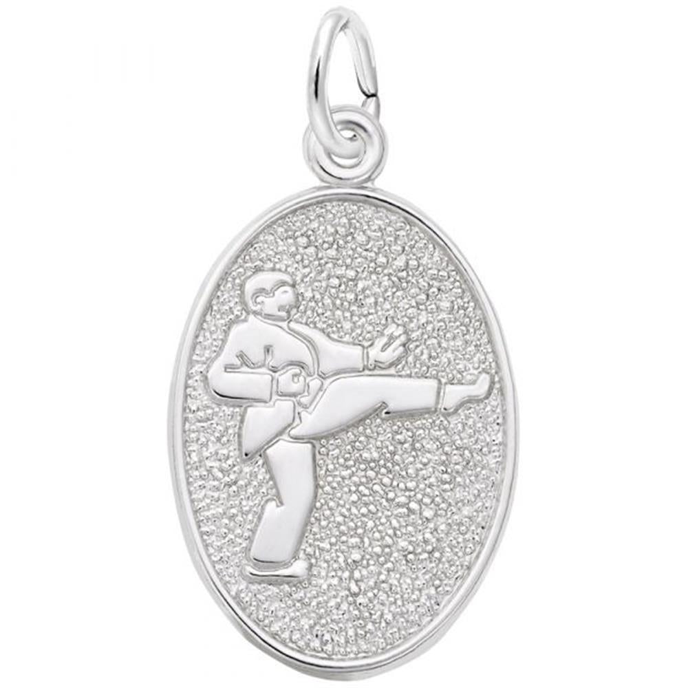Martial Arts Charm / Sterling Silver