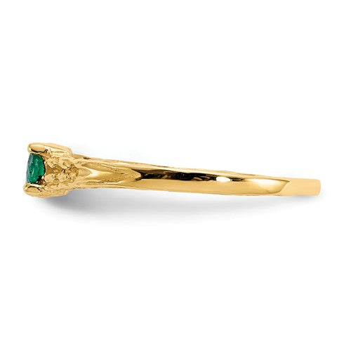 Buy Baby Jewelry | May / Emerald | Baby Ring | 14K Yellow Gold | Madi K | Shop Madi K only at Avonlea Jewelry.