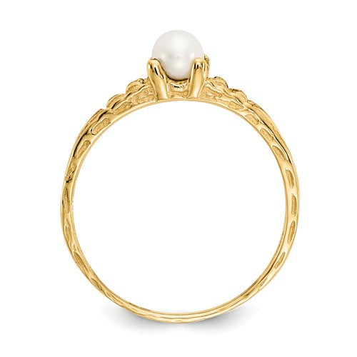 Buy Baby Jewelry | June / Freshwater Pearl | Baby Ring | 14K Yellow Gold | Madi K | Shop Madi K only at Avonlea Jewelry.